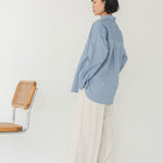 Cocoon Shirt in Dark Denim - Esse - XS - 