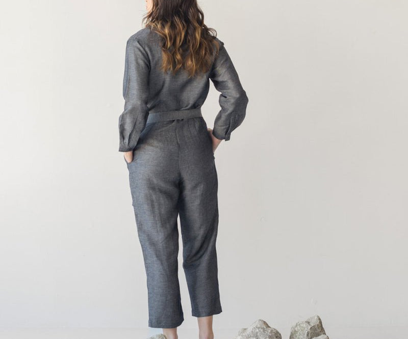 Japanese Denim Jumpsuit - Esse - XXS - 