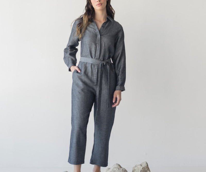 Japanese Denim Jumpsuit - Esse - XXS - 