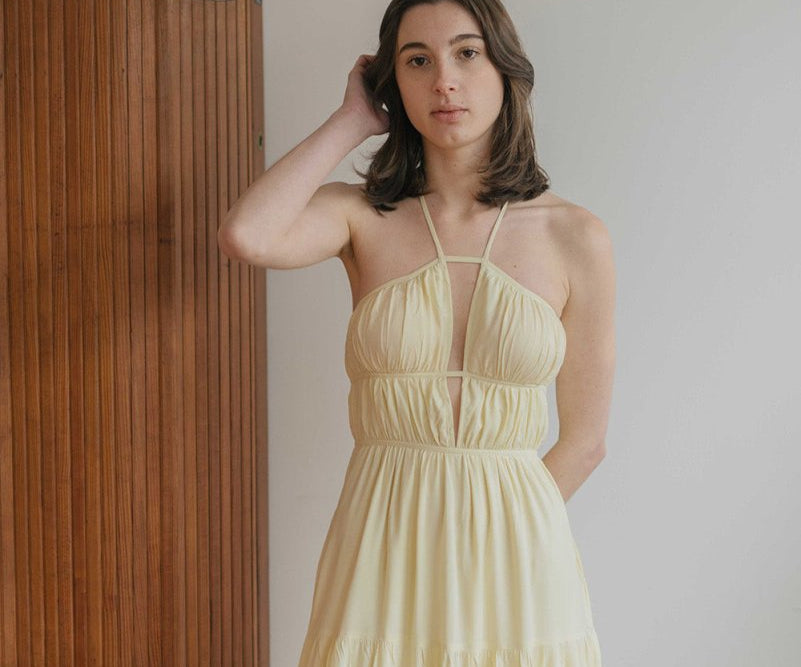 Riviera Dress - Esse - Lemon Drop - XXS - 