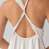 Twist Back Slip Dress - Esse - Chalk - XXS - 