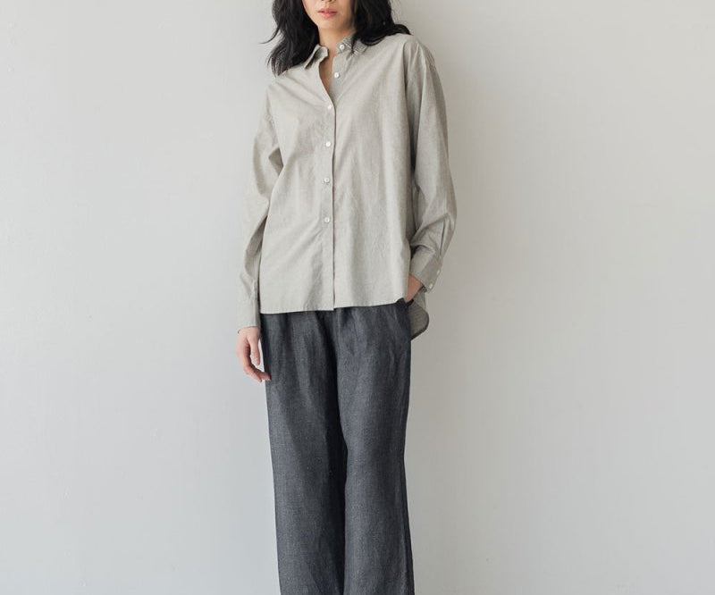 Cocoon Shirt - Esse-Glacier Grey-XXS (MTO)-None/ Option 1-2