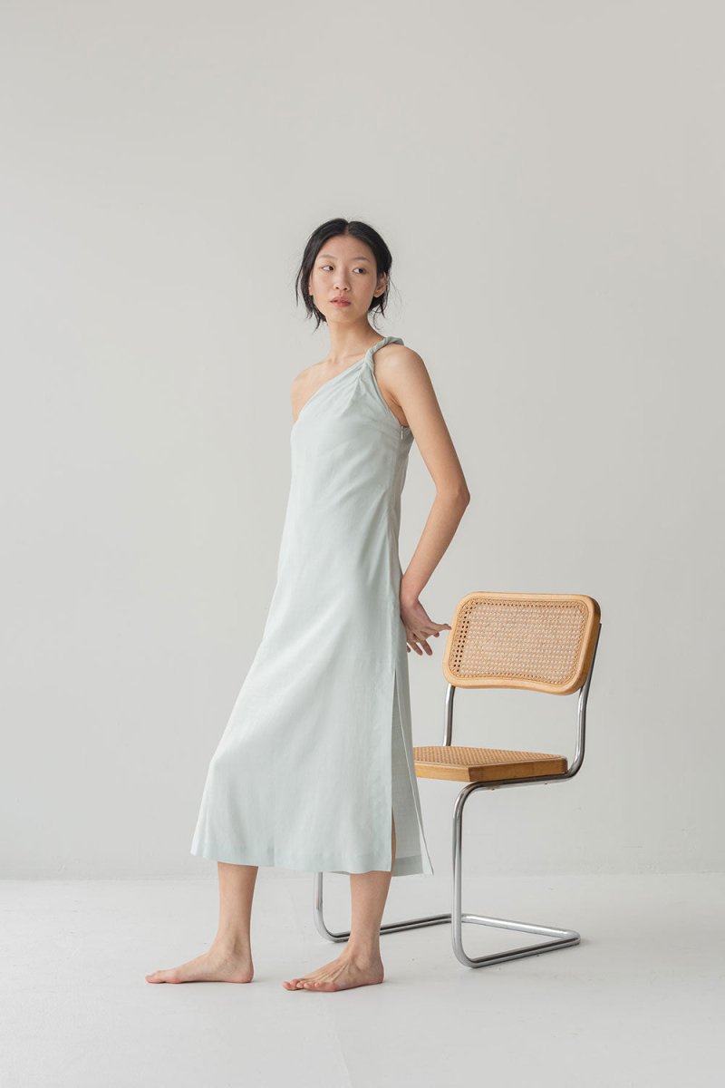 Blue toga clearance dress